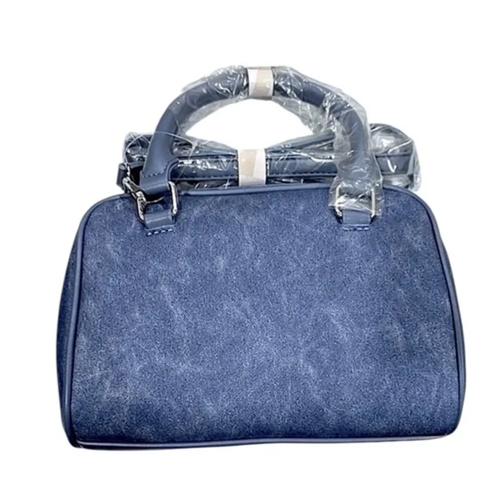 CXL‎ Christian Lacroix Jasper PU Denim Satchel Bag Blue NEW